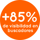 85% de visibilidad en buscadores